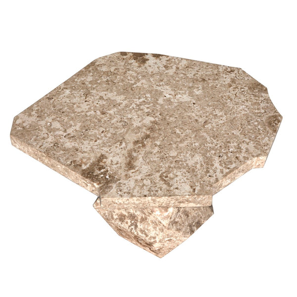 Noir Rind Accent Table - Sophisticated Marble Finish for Modern Luxury Living Spaces and Timeless Design White Marble AM-318WM