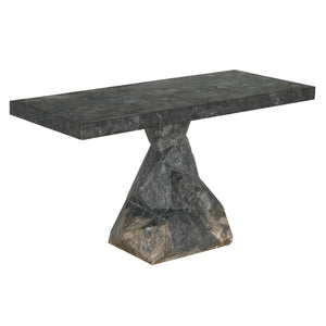 Noir Tilden Console Table - Luxurious Marble Top for Modern Minimalist Entryway or Living Room Decor Black Marble AM-319BM