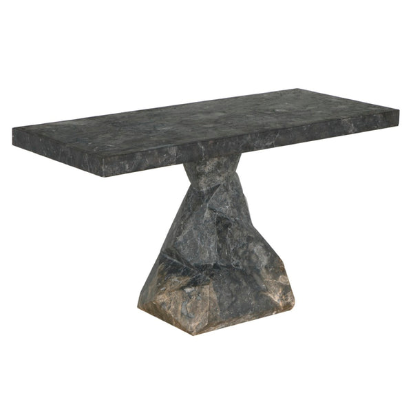 Noir Tilden Console Table - Luxurious Marble Top for Modern Minimalist Entryway or Living Room Decor Black Marble AM-319BM