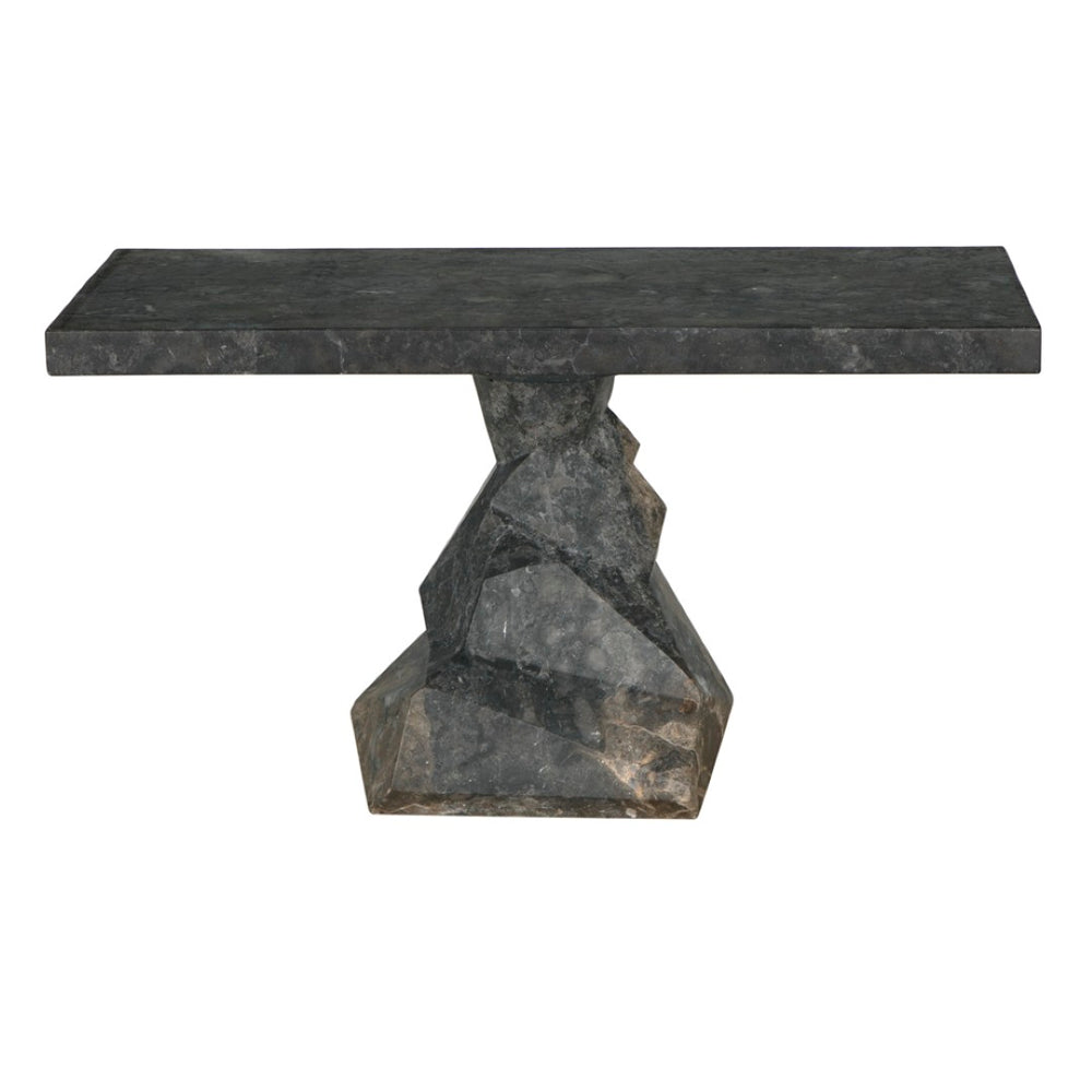 Noir Tilden Console Table - Luxurious Marble Top for Modern Minimalist Entryway or Living Room Decor Black Marble AM-319BM
