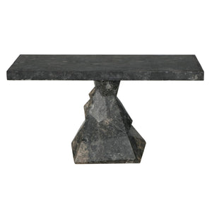 Noir Tilden Console Table - Luxurious Marble Top for Modern Minimalist Entryway or Living Room Decor Black Marble AM-319BM