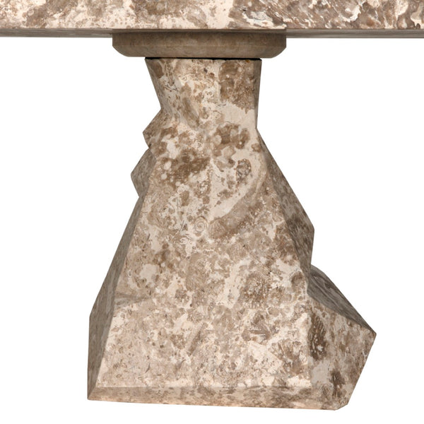 Noir Tilden Console Table - Luxurious Marble Top for Modern Minimalist Entryway or Living Room Decor White Marble AM-319WM