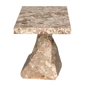 Noir Tilden Console Table - Luxurious Marble Top for Modern Minimalist Entryway or Living Room Decor White Marble AM-319WM