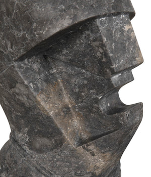 Noir Neo Sculptural Black Marble Accent - Timeless Elegance with Unique Veining for Modern Interiors AM-320BM