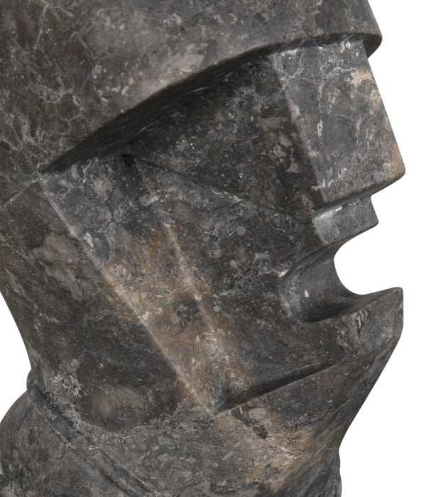 Noir Neo Sculptural Black Marble Accent - Timeless Elegance with Unique Veining for Modern Interiors AM-320BM