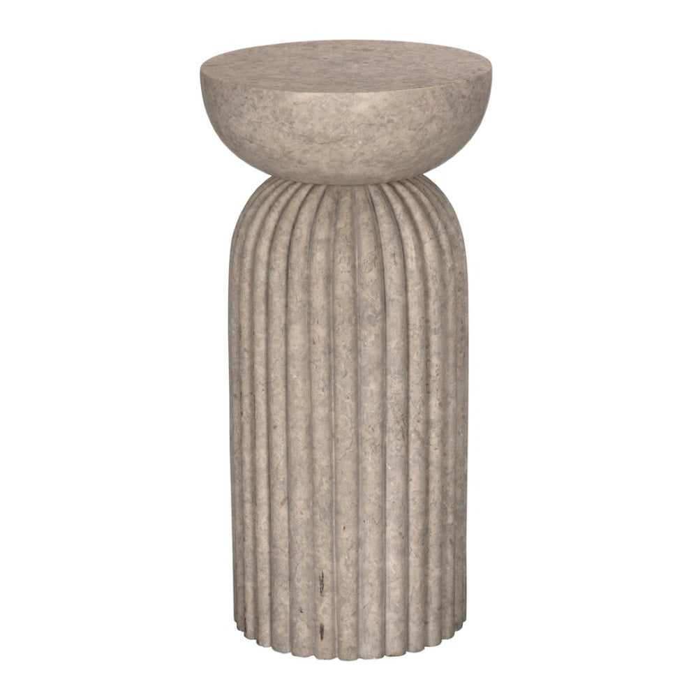 Noir Diva Table: Luxurious White Marble Accent Piece for Timeless Elegance in Modern Interiors AM-327WM