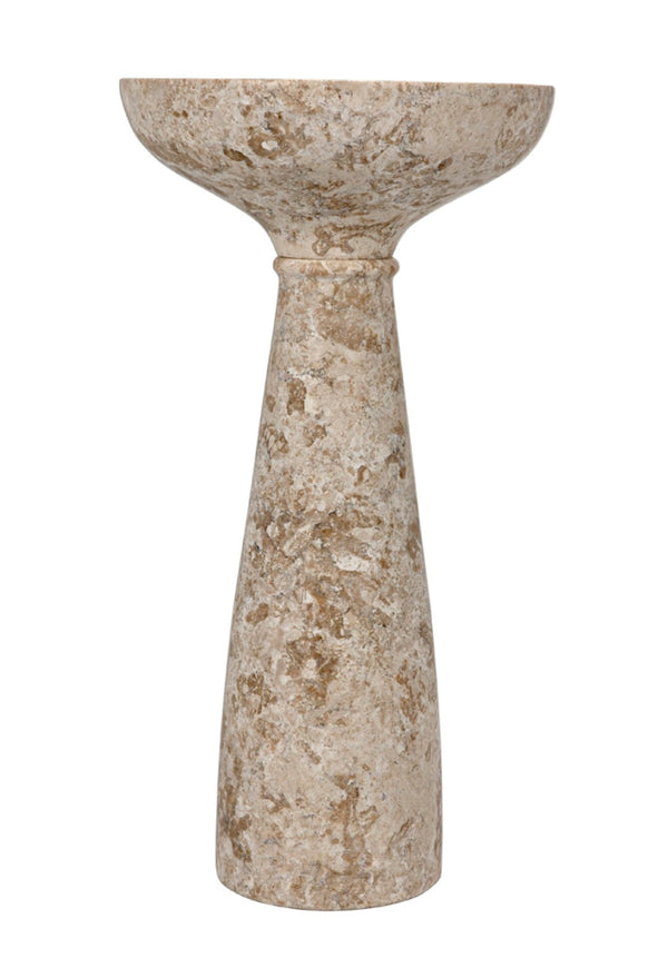 Noir Architect Side Table, Artisan-Crafted Natural Marble Accent for Modern & Classic Interiors, 26" High AM-92CWM