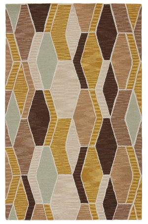Jaipur Living Vibe by Jaipur Living Sade Hand Tufted Wool Geometric Rug for Eclectic Rooms 10' x 14' RUG147453