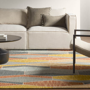 Jaipur Living Amado Sade Ama04 Tufted Handmade 100% Wool Contemporary/Modern Geometric Indoor Rug Blue, Gold 100% Wool, 100% Cotton Rug147458