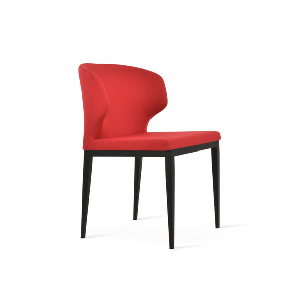 Soho Concept Amed Mw Dining Chair - Luxurious Fabric Options, Metal Base, 10-year Guarantee, Stylish Dining Comfort Black,Red  Soho-concept-dining-chair-00252