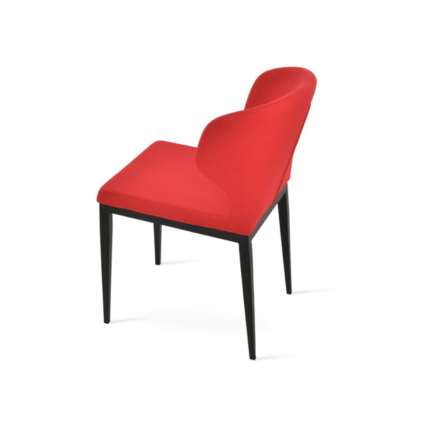 Soho Concept Amed Mw Dining Chair - Luxurious Fabric Options, Metal Base, 10-year Guarantee, Stylish Dining Comfort Black,Red  Soho-concept-dining-chair-00252