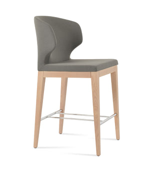 Soho Concept Amed Sled Barstools & Counterstools - Premium Fabrics, Solid Wood Options, 10-year Guarantee! Ash,Natural,Chrome,Grey  Soho-concept-dining-chair-10214