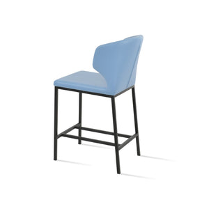 Soho Concept Amed Metal Barstools & Counterstools - Stylish, Durable Leatherette With 2-year Guarantee, Soft Grey Black,Blue  Soho-concept-dining-chair-07393