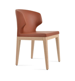 Soho Concept Amed Sled Wood Dining Chair - Luxurious Upholstery Options, 10-year Guarantee, Made In Türkiye Ash,Natural  Soho-concept-dining-chair-00107