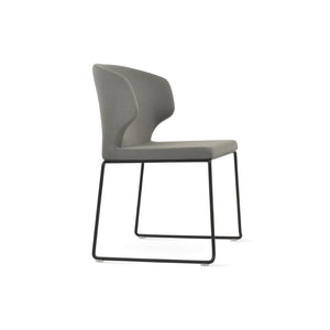 Soho Concept Amed Wire Stackable Dining Chair - Stylish Fabric Options, Durable Steel Frame, 10-year Guarantee Grey  Soho-concept-dining-chair-00225