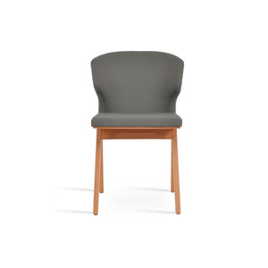 Soho Concept Product: Amed Fino Dining Chair - Premium Wool & Boucle Fabrics, Solid Beech Wood, 10-year Guarantee! Natural,Grey  Soho-concept-dining-chair-00138
