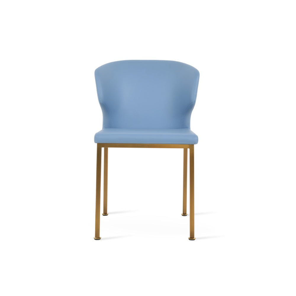 Soho Concept Product: Amed Metal Dining Chair - Stylish Leatherette Comfort With 2-year Guarantee, Versatile Design Brass  Soho-concept-dining-chair-00143