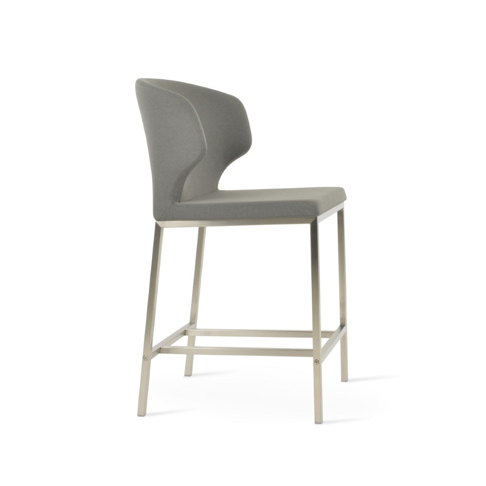 Soho Concept Amed Metal Barstools & Counterstools – Stylish, Durable Fabrics With 10-year Guarantee, Multiple Finishes Grey  Soho-concept-dining-chair-10177