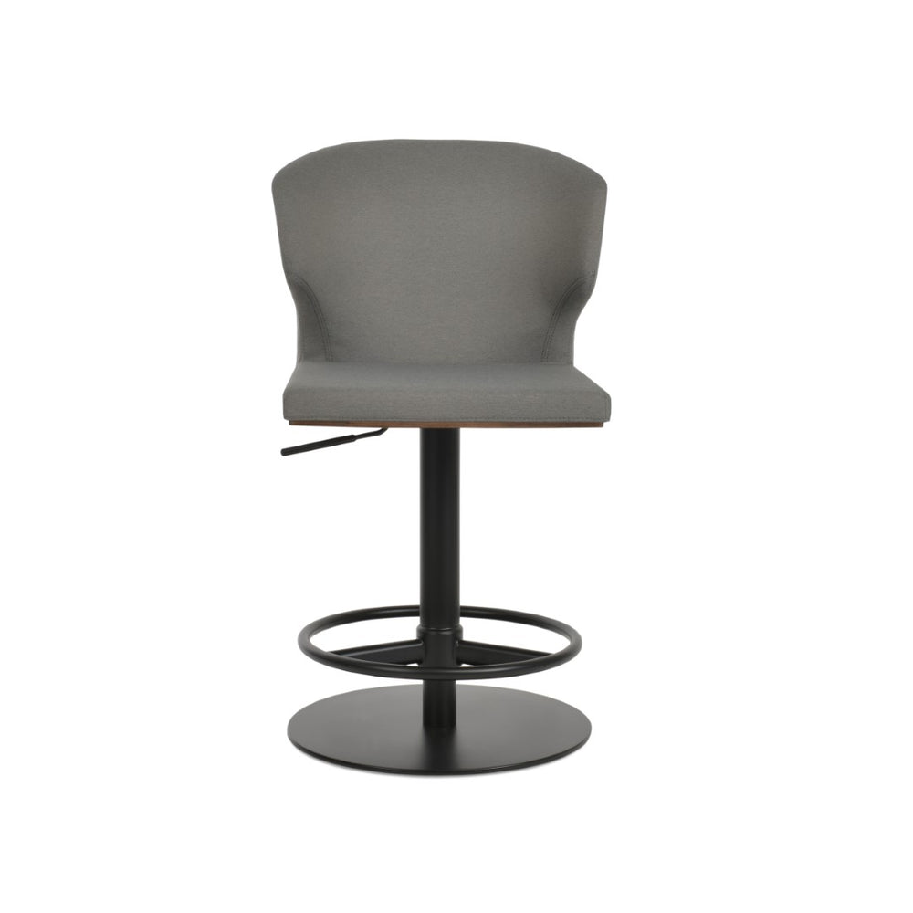 Soho Concept Amed Piston Barstools & Counterstools - Premium Fabrics, Adjustable Height & 10-year Warranty! Black,Grey  Soho-concept-dining-chair-07368