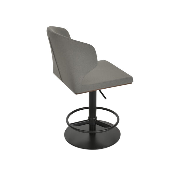 Soho Concept Amed Piston Barstools & Counterstools - Premium Fabrics, Adjustable Height & 10-year Warranty! Black,Grey  Soho-concept-dining-chair-06574