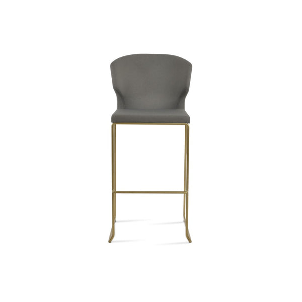 Soho Concept Amed Stackable Barstools And Counterstools - Stylish Upholstered Designs With 10-year Guarantee Brass,Grey  Soho-concept-dining-chair-07370