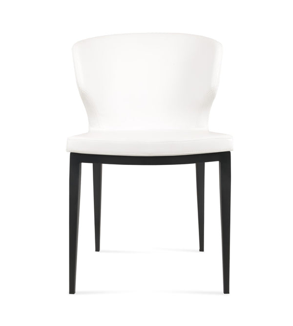Soho Concept Amed Mw Dining Chair - Stylish Leatherette, Durable Metal Base, 2-year Guarantee, Soft Black Finish Black,White  Soho-concept-dining-chair-00059
