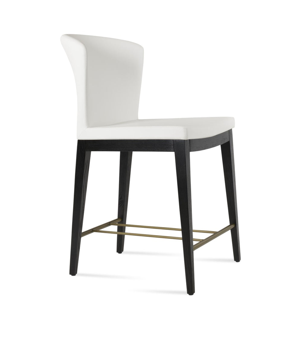 Soho Concept Amed Wood Barstools & Counterstools - Elegant Leatherette Upholstery, 2-year Guarantee, Durable Design Chrome,White  Soho-concept-dining-chair-10203