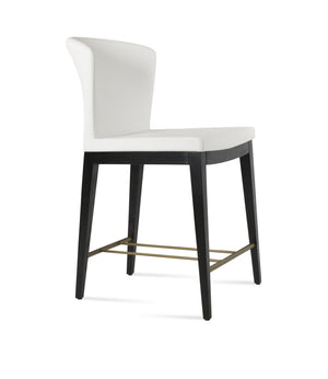 Soho Concept Amed Wood Barstools & Counterstools - Elegant Leatherette Upholstery, 2-year Guarantee, Durable Design Chrome,White  Soho-concept-dining-chair-10203