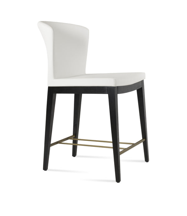 Soho Concept Amed Wood Barstools & Counterstools - Elegant Leatherette Upholstery, 2-year Guarantee, Durable Design Chrome,White  Soho-concept-dining-chair-10203