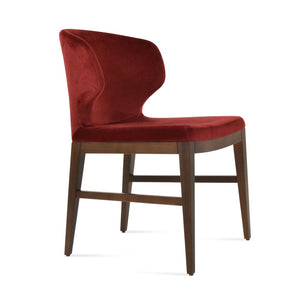 Soho Concept Amed Wood Dining Chair – Durable Beech With Walnut Finish, Luxury Fabrics & 10-year Guarantee, Turkiye Walnut  Soho-concept-dining-chair-00043