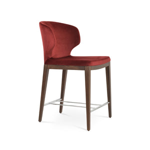 Soho Concept Amed Barstools & Counterstools - Stylish Solid Wood With Elegant Fabrics & 10-year Guarantee Choice Walnut  Soho-concept-dining-chair-10200