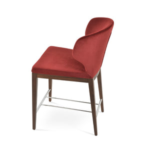 Soho Concept Amed Barstools & Counterstools - Stylish Solid Wood With Elegant Fabrics & 10-year Guarantee Choice Walnut  Soho-concept-dining-chair-07380