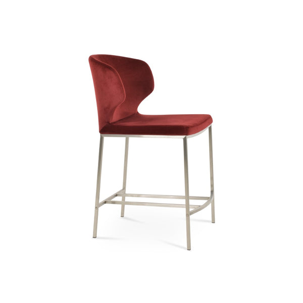 Soho Concept Amed Metal Barstools & Counterstools - Premium Boucle, Velvet & Nubuck Fabrics With 10-year Guarantee   Soho-concept-dining-chair-10191