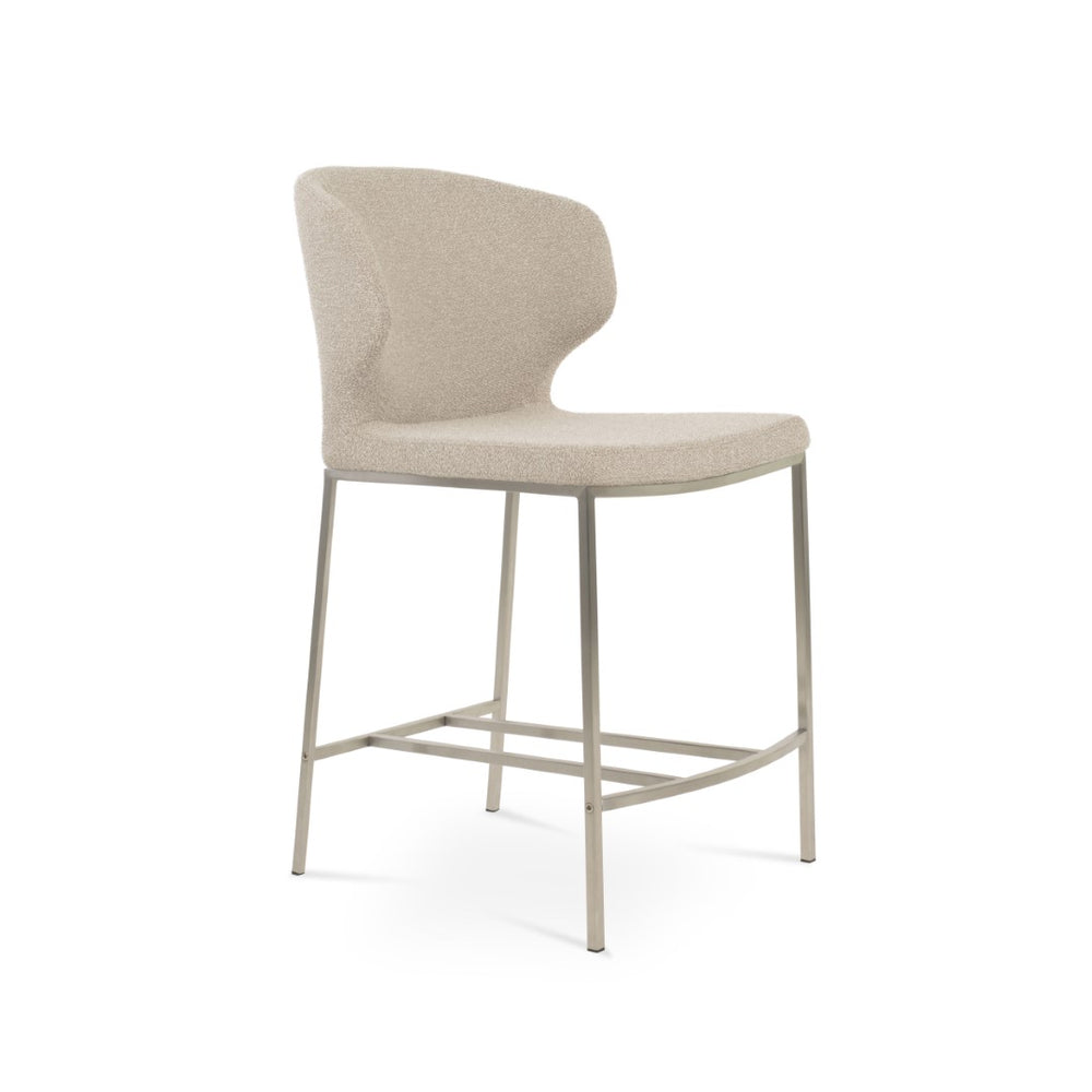 Soho Concept Amed Barstools & Counterstools - Stylish Boucle, Velvet & Nubuck Fabrics With 10-year Guarantee! Beige  Soho-concept-dining-chair-10193