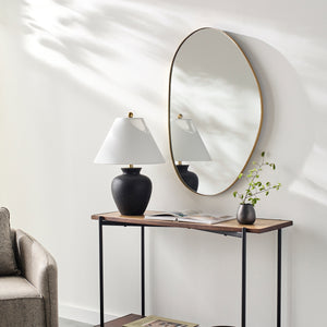 Aamnah AMH-001 40"H x 30"W x 1"D Accent Mirror AMH001-4030  Frame: Gold Surya