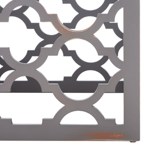 Safavieh Lonny End Table - Moroccan-Inspired Architectural Design With Quatrefoil Pattern For Elegant Spaces Grey AMH1507C