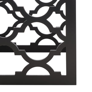 Safavieh Lonny End Table - Moroccan-Inspired Architectural Design With Quatrefoil Pattern For Elegant Spaces Black AMH1507D