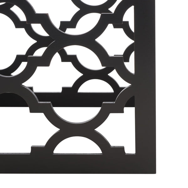 Safavieh Lonny End Table - Moroccan-Inspired Architectural Design With Quatrefoil Pattern For Elegant Spaces Black AMH1507D