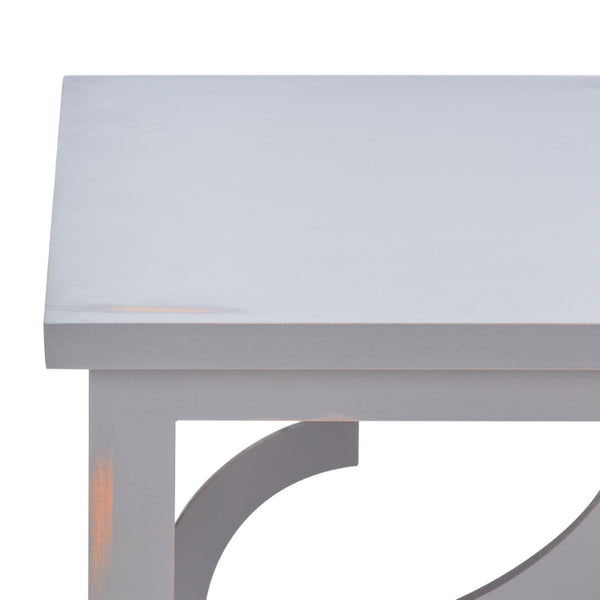 Safavieh Milo Trellis End Table - Elegant Quatrefoil Accent Table With Open-Frame Design For Modern Spaces Taupe AMH1508D