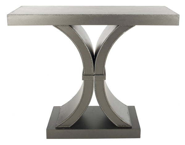 Safavieh Dryden Console Table - Versatile Architectural Design For Entryways, Living Rooms, And Sofas Distressed Black AMH1509A