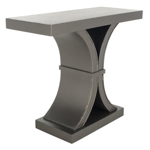 Safavieh Dryden Console Table - Versatile Architectural Design For Entryways, Living Rooms, And Sofas Distressed Black AMH1509A