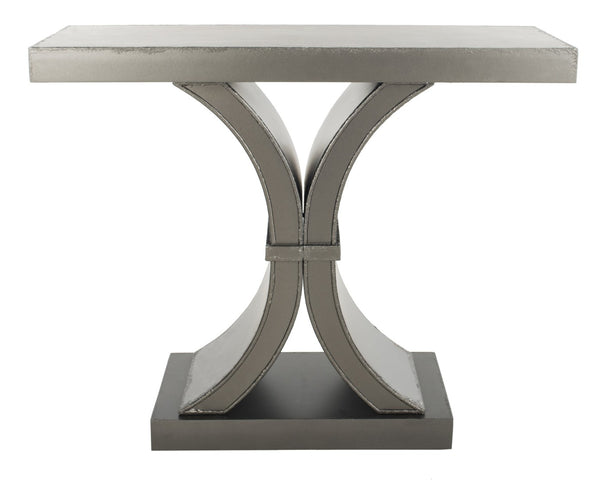 Safavieh Dryden Console Table - Versatile Architectural Design For Entryways, Living Rooms, And Sofas Distressed Black AMH1509A