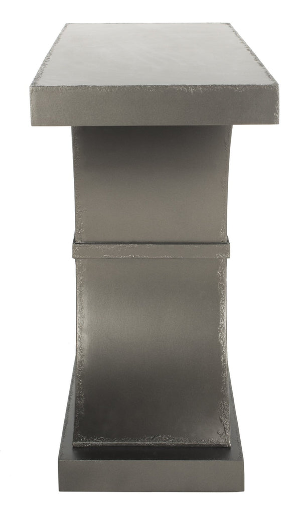 Safavieh Dryden Console Table - Versatile Architectural Design For Entryways, Living Rooms, And Sofas Distressed Black AMH1509A