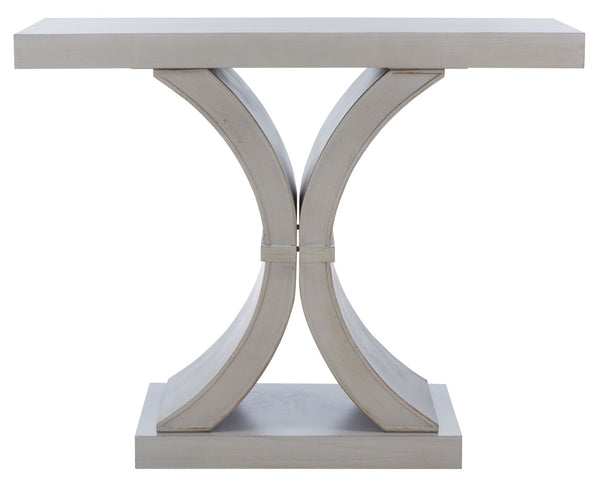 Safavieh Dryden Console Table - Versatile Architectural Design For Entryways, Living Rooms, And Sofas Grey AMH1509B