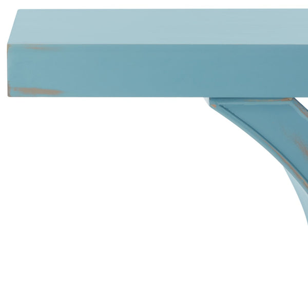 Safavieh Dryden Console Table - Versatile Architectural Design For Entryways, Living Rooms, And Sofas Blue AMH1509C