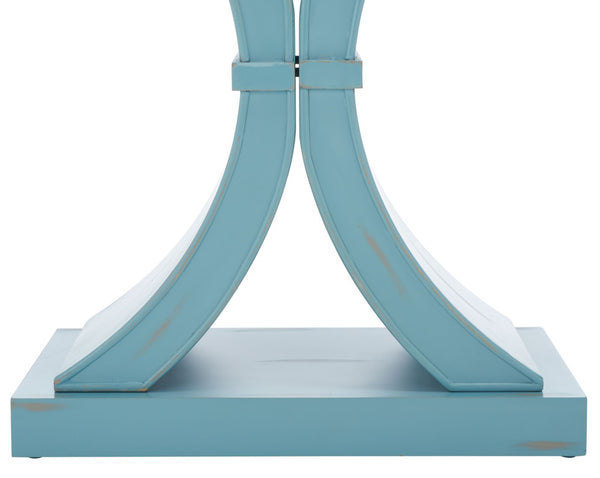 Safavieh Dryden Console Table - Versatile Architectural Design For Entryways, Living Rooms, And Sofas Blue AMH1509C