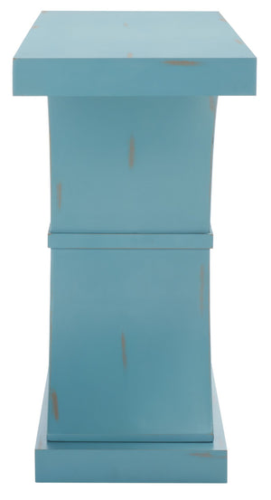 Safavieh Dryden Console Table - Versatile Architectural Design For Entryways, Living Rooms, And Sofas Blue AMH1509C