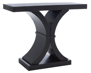 Safavieh Dryden Console Table - Versatile Architectural Design For Entryways, Living Rooms, And Sofas Black AMH1509E