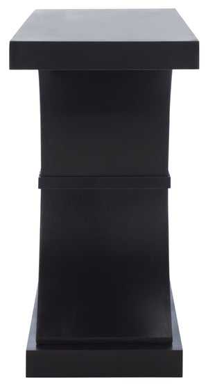 Safavieh Dryden Console Table - Versatile Architectural Design For Entryways, Living Rooms, And Sofas Black AMH1509E