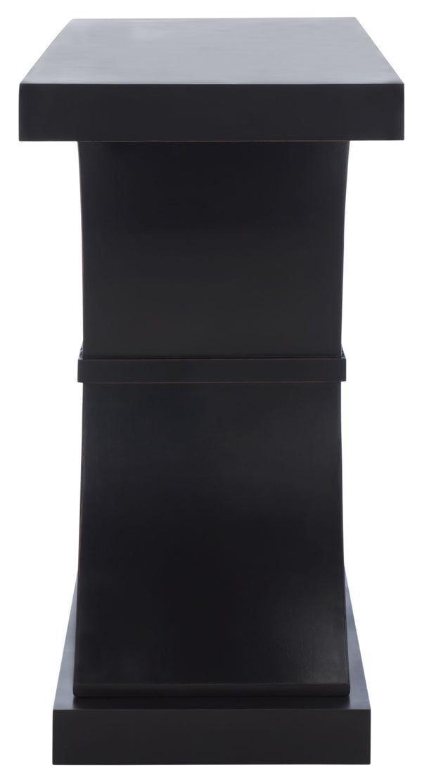 Safavieh Dryden Console Table - Versatile Architectural Design For Entryways, Living Rooms, And Sofas Black AMH1509E